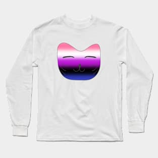 Pride Cat Genderfluid Long Sleeve T-Shirt